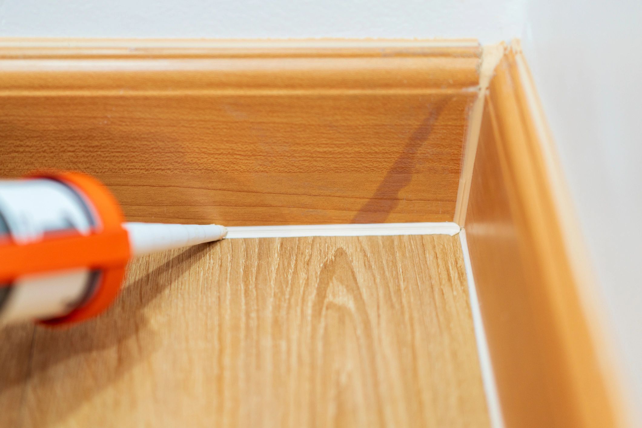 Prep work and finishing details before painting